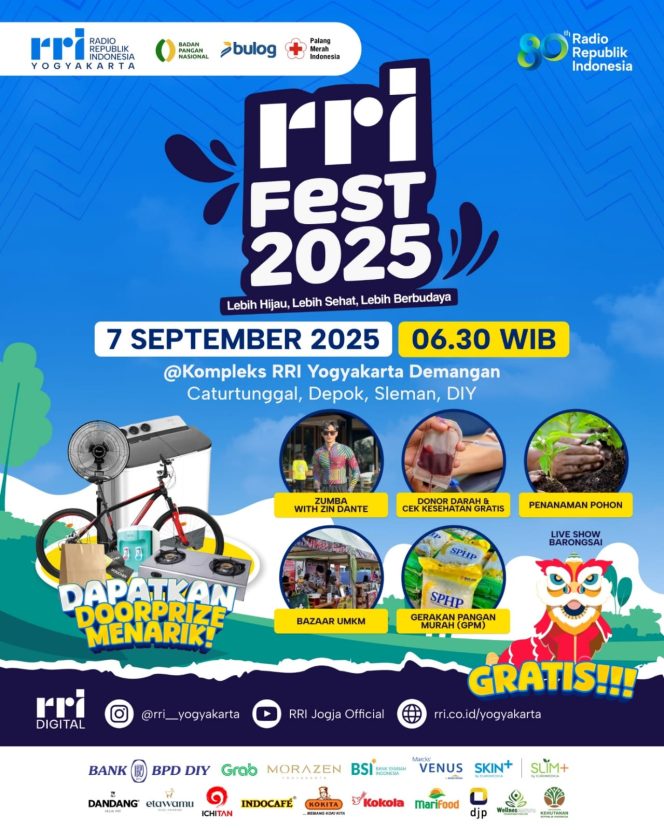 
					RRI Fest 2025 Lebih Hijau Lebih Sehat Lebih Budaya